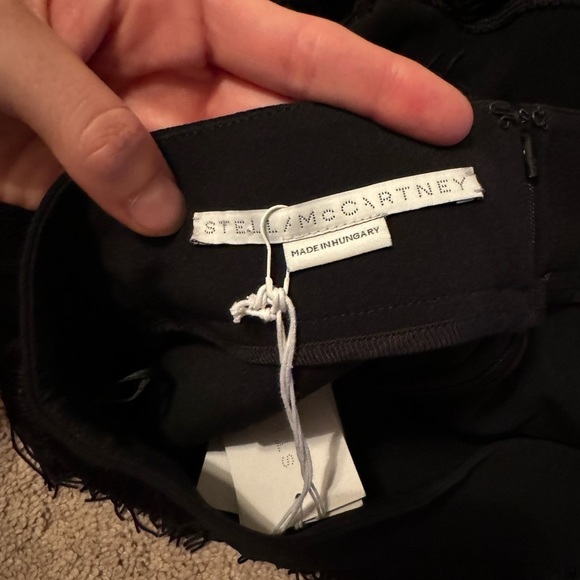 Stella McCartney- NWT Black Layered Fringe Trish Mini Skirt - Picture 3 of 5